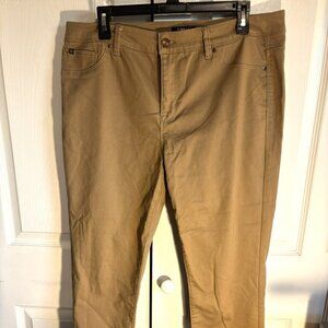 Curve Appeal Minimalist Jegging Size 14 Gold Belted Stretch